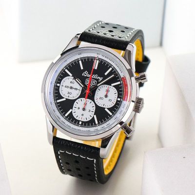 Breitling 42MM in Diameter Stainless Steel Sapphire Glass Black Watch